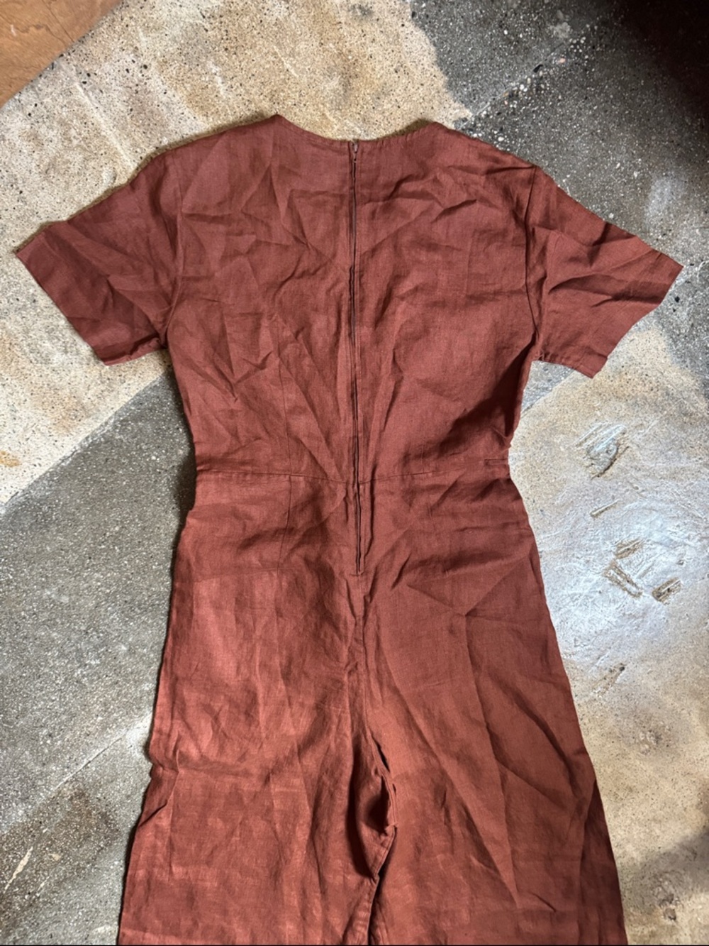 Shaina Mote Verana Linen Wide Leg Jumpsuit Size 2 I LA Designer - Picture 6 of 13